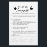 Liebe Quotes Duschgame Flyer<br><div class="desc">Genießen Sie Ihr Brautparty mit diesen einfachen und niedlichen Spielen. Karo unsere Kollektion für mehr Brautparty Spiele im selben Stil. Bitte beachten Sie,  dass diese Spiele nicht bearbeitet werden können.</div>