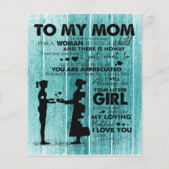 Liebe-Quotes für andere | Auf meinen Mama schreibe Flyer (Vorne)