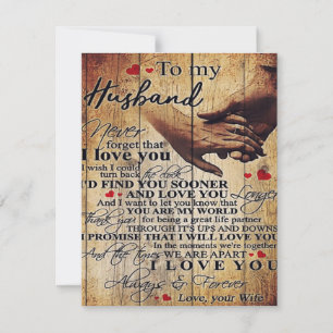 Liebe Quotes-Geschenk   An mein Ehemann anwesend   Einladung
