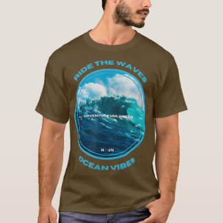 LIEBE Rad The WAVES Ocean vibes Serfing  T-Shirt
