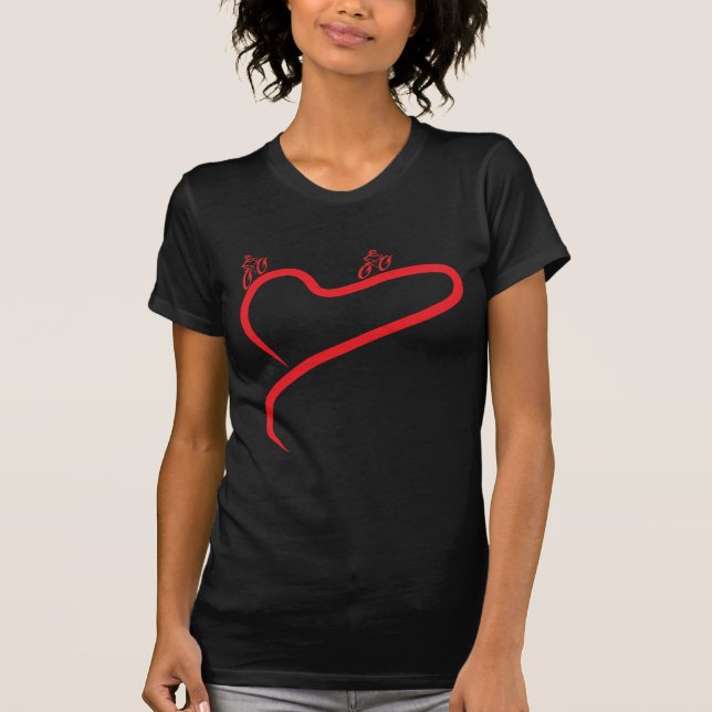 Liebe-Radfahren T-Shirt (Vorderseite)