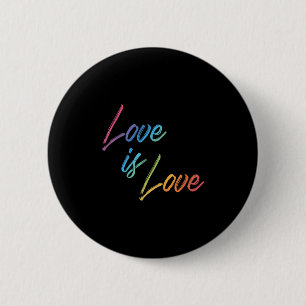 Liebe Rainbow Color Niedlich Happy Positive Quote Button