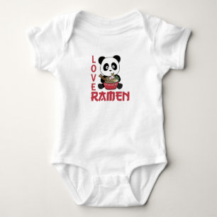 Liebe Ramen Niedlich Panda Kawaii Pandas Baby Strampler