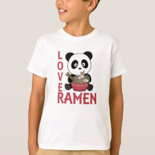 Liebe Ramen Niedlich Panda Kawaii Pandas T-Shirt