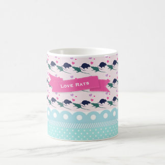 Liebe-Ratten-Polka-Punkt Kaffeetasse