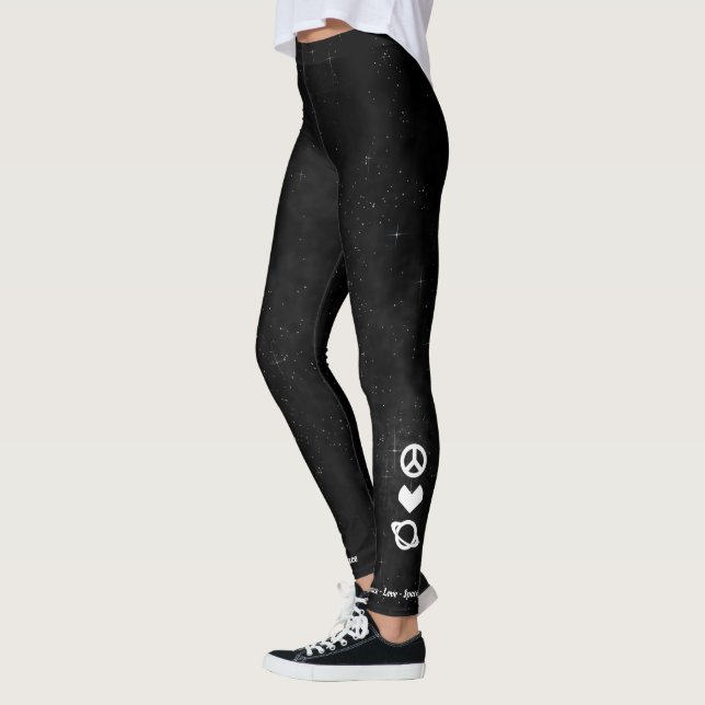 Liebe-Raumfahrt-Leggings Leggings (Links)