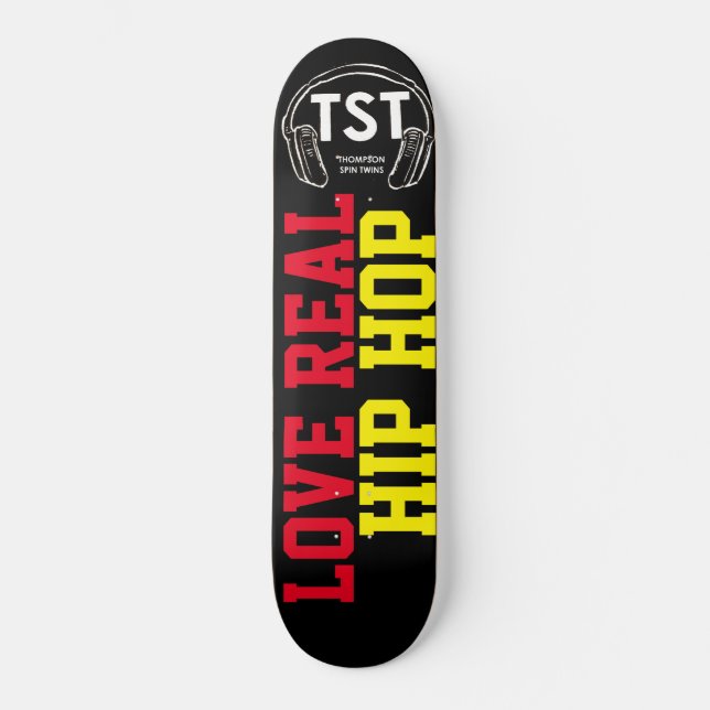LIEBE REAL HIP HOP Skateboard (Vorderseite)