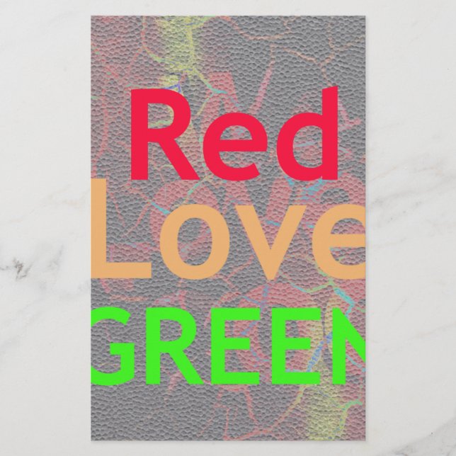 LIEBE RED GOLDEN GREEN (Vorderseite)