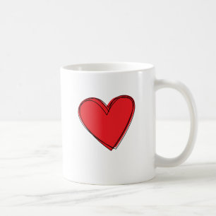 Liebe Red Heart Tasse