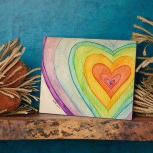 Liebe Regenbogen Kunst Kunst Kunstschätze Fotoplatte