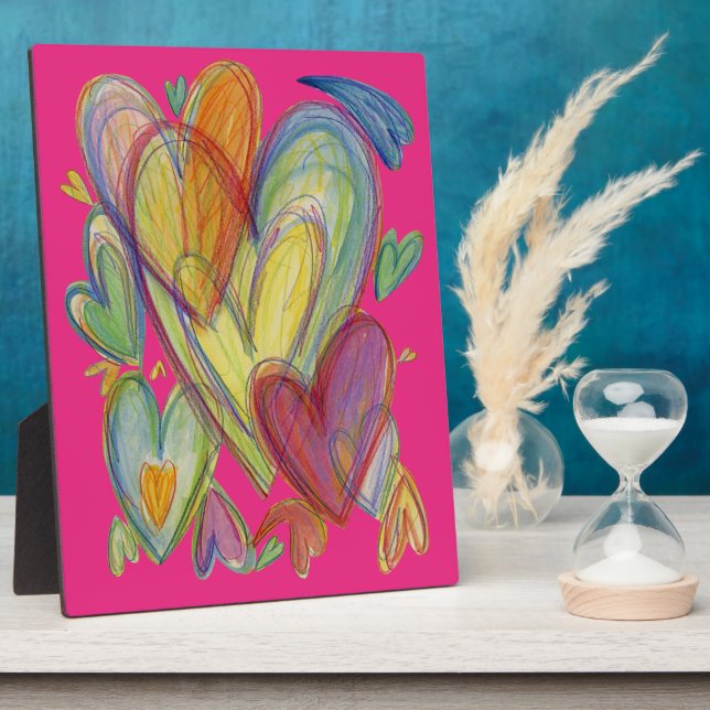 Liebe Regenbogen Kunst Kunst Kunstschätze Fotoplatte (Seite)