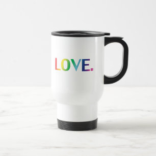 Liebe, Regenbogenfarben Stolz lgbtq Gay que Reisebecher