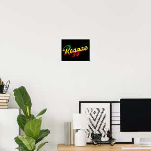 Liebe Reggae Musik Symbol Reggae Poster