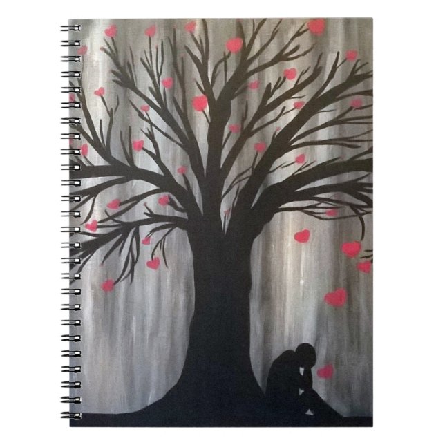 Liebe Reigns Down Spiral Notebook Notizblock (Vorderseite)