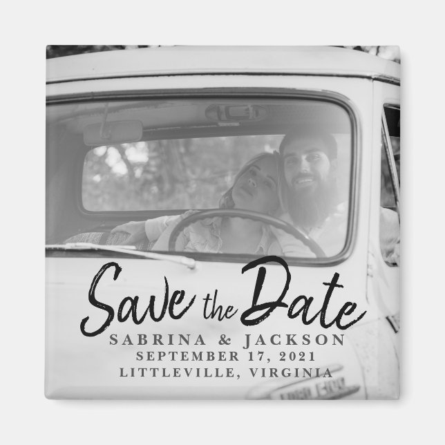 Liebe Reisen Foto - Save the Date Magnet (Vorne)