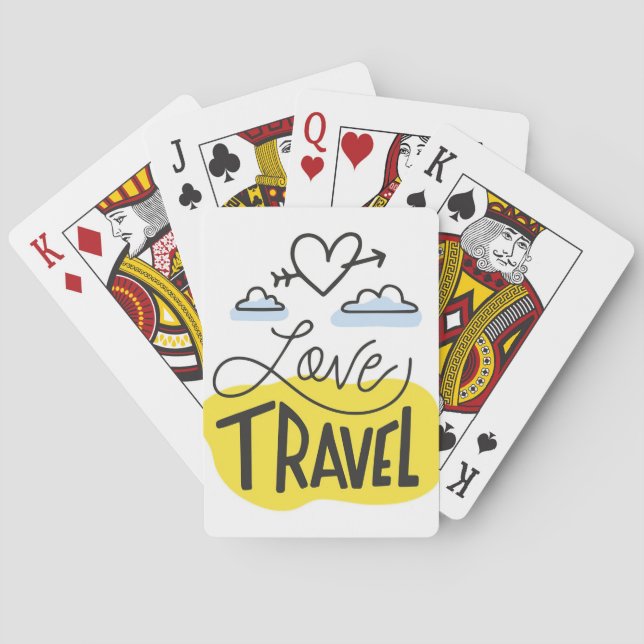 Liebe Reisen Spielkarten (Rückseite)