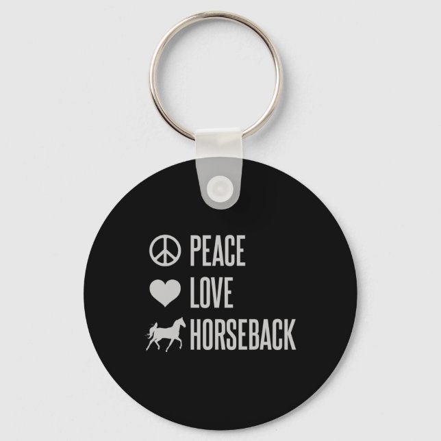 Liebe Reiten Schlüsselanhänger (Vorderseite)