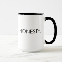 Liebe. Respekt. Ehrlichkeit. Tasse