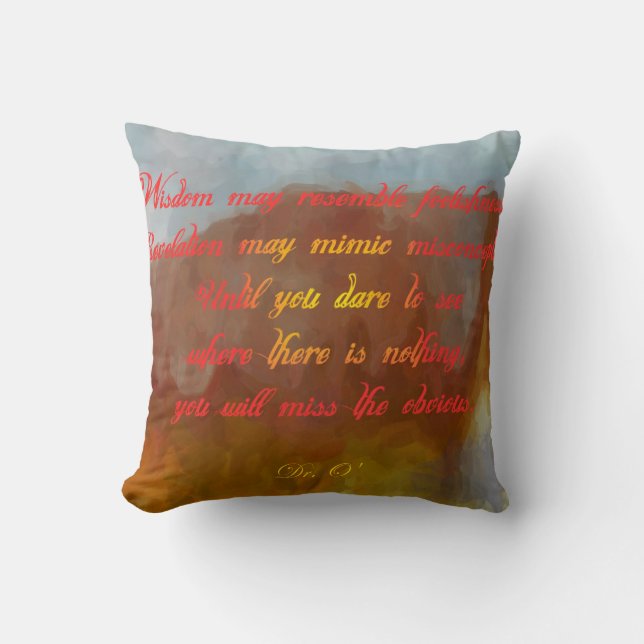 Liebe, Respekt und Weisheit Pillow Kissen (Vorderseite)