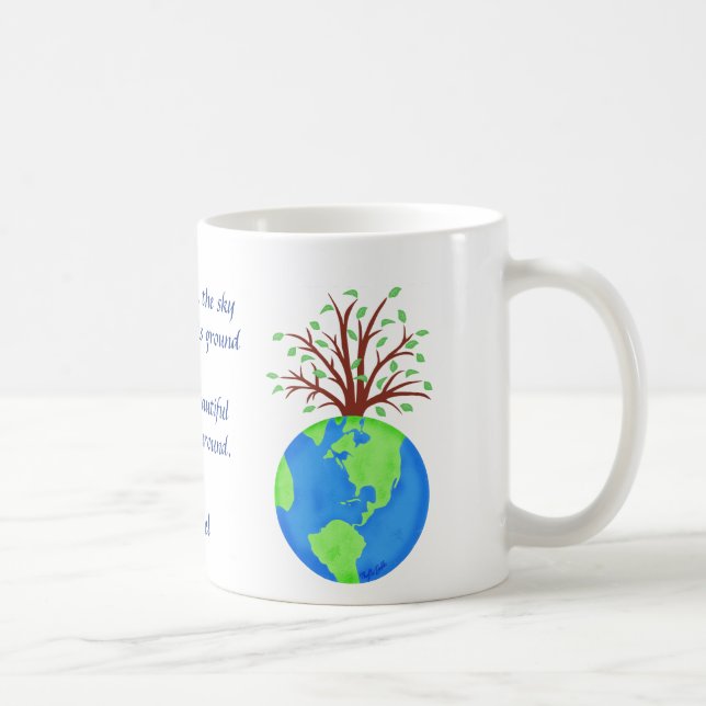 Liebe respektiert Gedicht und Kunstname Personalis Kaffeetasse (Rechts)
