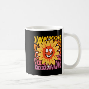 Liebe Retro Vintage Sonnenblume Floral Groovy Vale Kaffeetasse