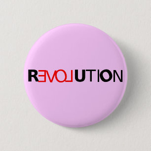 Liebe-Revolutions-Knopf Button