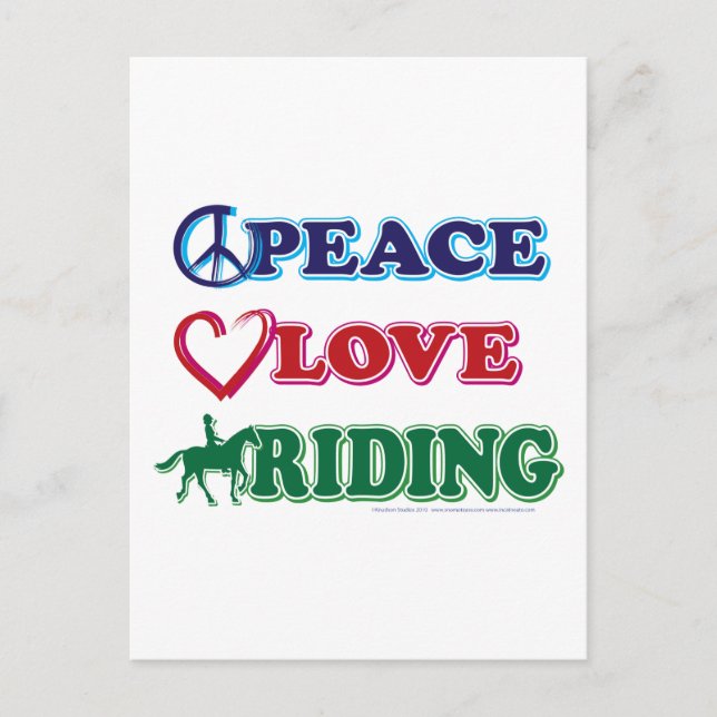 Liebe-Riding Postkarte (Vorderseite)