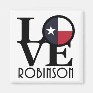 LIEBE Robinson Texas Magnet