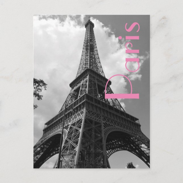 Liebe & Romantik Stadt Paris Eiffelturm Frankreich Postkarte (Vorderseite)