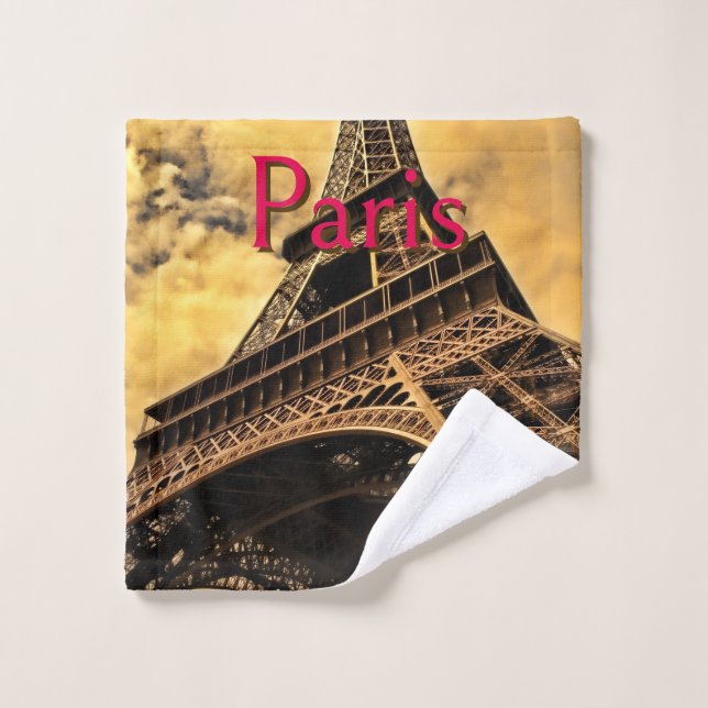 Liebe & Romantik Stadt Paris Eiffelturm Frankreich Waschlappen (Waschlappen)