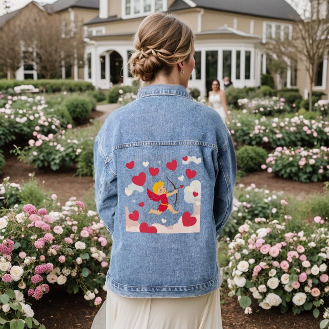Liebe & Romantik - Valentinstag-Special Jeansjacke (Hochzeit Rückseite)