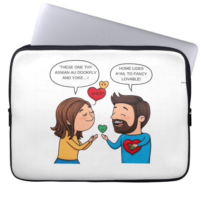 Liebe & Romantik - Valentinstag-Special Laptopschutzhülle (Vorderseite)