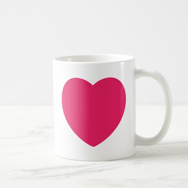 Liebe Romantische Tasse Rotes Herz (Rechts)
