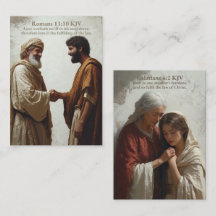 Liebe - Römer 13:10 und Galater 6:2 KJV Karte