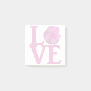 Liebe rosa Blume Klassiker Post-it Klebezettel