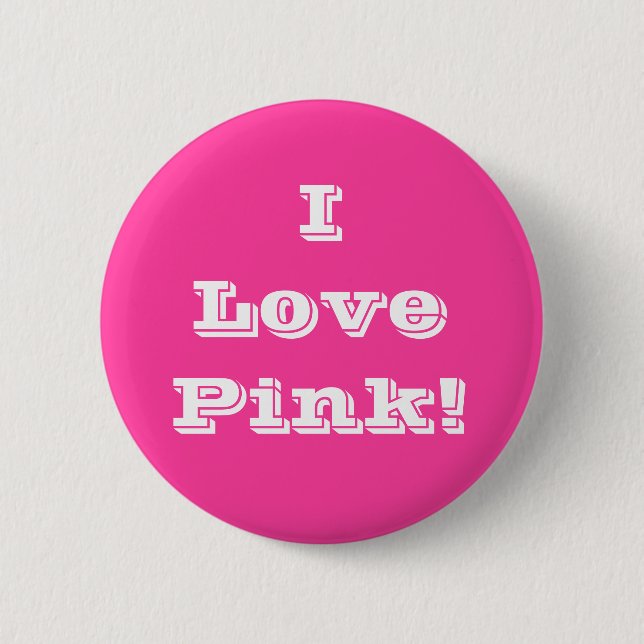 Liebe-Rosa des Knopf-I Button (Vorderseite)