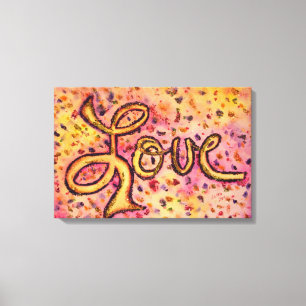 Liebe Rosa Glamour Glitzer Malerleinwand drucken Leinwanddruck