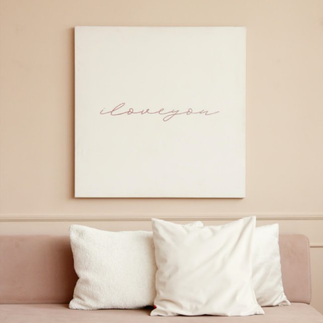 Liebe | Rosa Imitate | Minimalistische Kunst Poster (Von Creator hochgeladen)