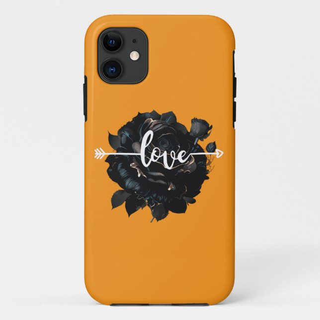 Liebe Rose Case-Mate iPhone Hülle (Rückseite)