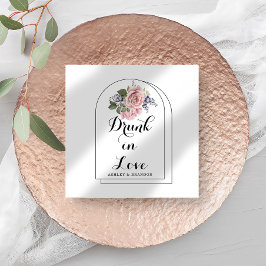 Liebe Rose Minimal Wedding Napkins Serviette