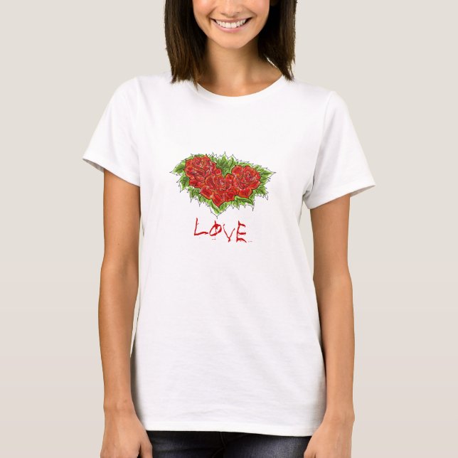 Liebe Rose T-Shirt (Vorderseite)