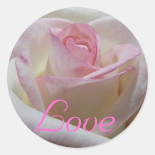 Liebe-Rosen-Aufkleber Runder Aufkleber