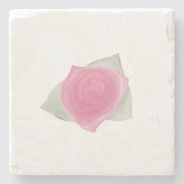 Liebe & Rosen Steinuntersetzer (Vorderseite)