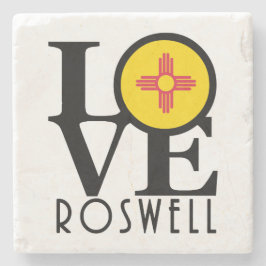 LIEBE Roswell New Mexico Steinuntersetzer