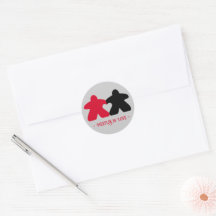 Liebe, Rot und Blau Sticker
