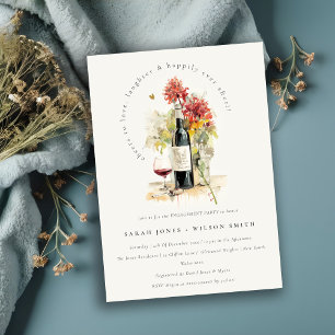 Liebe  Rote Gelbe Verlobung Einladung