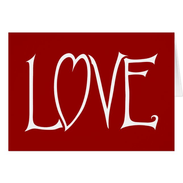 LIEBE Rote Karte (Vorderseite (Horizontal))