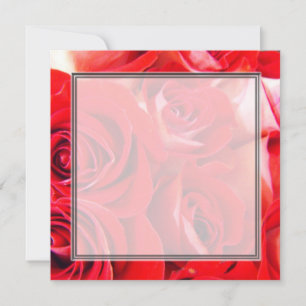 Liebe rote Rose Blume Blanche Hochzeit, Party, Einladung