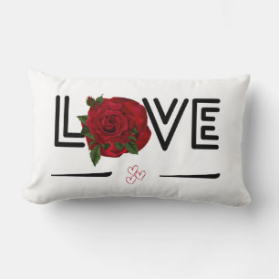 Liebe Rote Rose Valentinstag Geschenk Lendenkissen