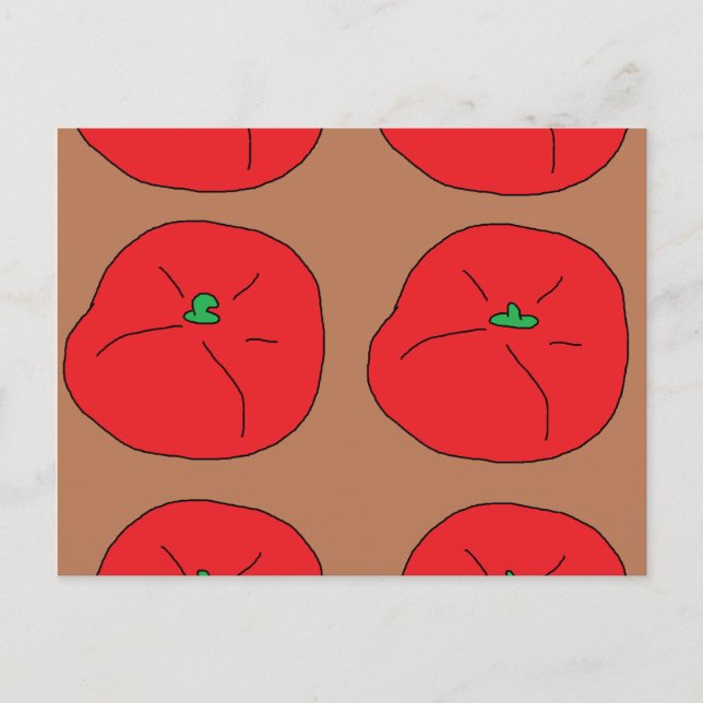 Liebe Rote saftige Tomaten Postkarte (Vorderseite)